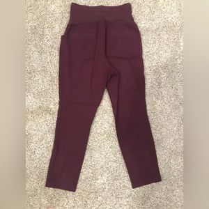 Old Navy Pixie Maternity Pant- Maroon Size 12